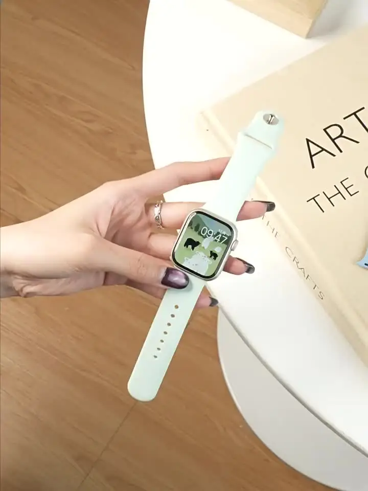 Sport Strap for Apple Watch Band 44mm 45mm 42mm 40mm 46mm Silicone Bracelet Correa iWatch Series 10 11 9 7 8 SE 6 5 Ultra 2 49mm