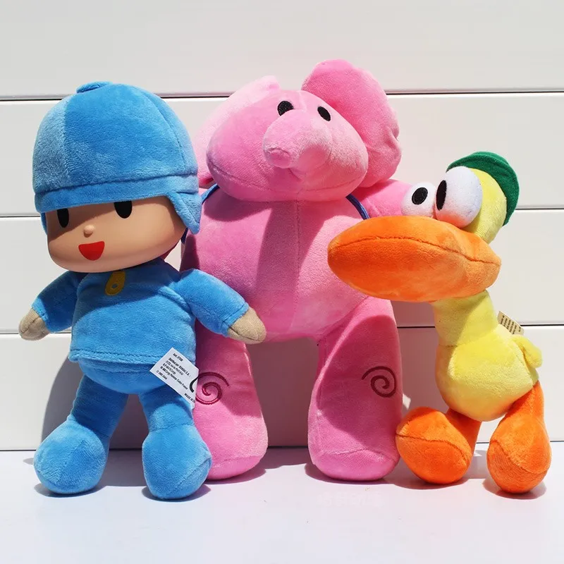 Pocoyo Plush Doll Toys Bird Duck Elephant Kawaii Plushie Soft Anime Plush Stuffed Toy for Girls Adult Gift Lovely Kids Toys