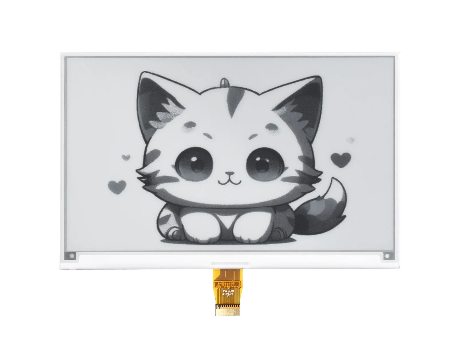 Waveshare-Ecrã E-Ink Raw, 800x480, Papel E a Preto e Branco, Interface SPI, Compatível com Raspberry Pi 2B, 3B, 3B +, Zero, W, 7,5"