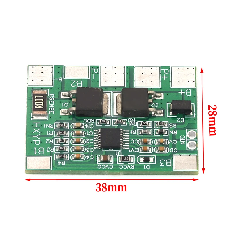 4S 12.8V 20A LiFePO4 Battery Protection Board with Balancing for 32650 Overcharge Overdischarge Short Circuit Protection BMS