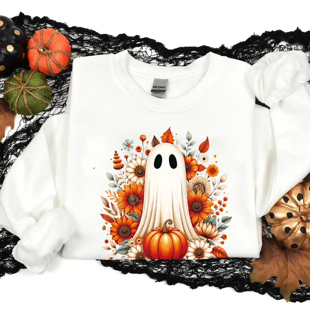 Halloween series plant flower imps heat transfer hot stamping paste suitable for DIY washable ironing accessories heat transfer