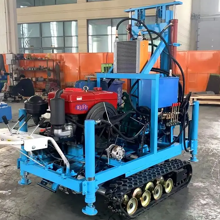 

Customized Diesel Hydraulic Water Well Drill Rig Portable 100m 150m 180m High Efficiency High Precision Wheel Crawler
