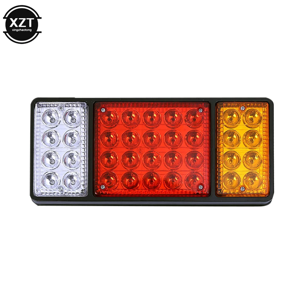 2PC LED Car Trailer Rear Tail Light Truck Boat Caravan Turning Signal Stop Brake Indicator DC 12/24V Tipper Chassis Lorry Camper