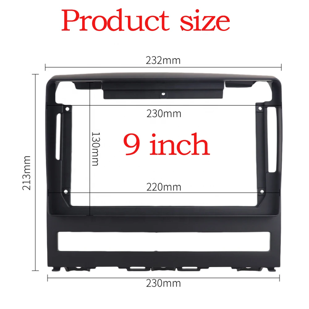 9 inch Car DVD Frame Audio Dash Trim Kits Facia Panel Radio Player 2DIN For FIAT Perla 2009 Albea/Siena/Palio 2004-2012 PLAY Kit