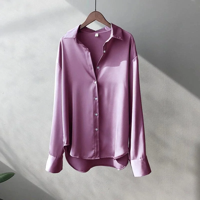 OL Spring Summer Elegant Office Lady Coat Loose Solid Thin Long Sleeved Women Blazer All-Match Casual Jacket Multi-Color Pocket