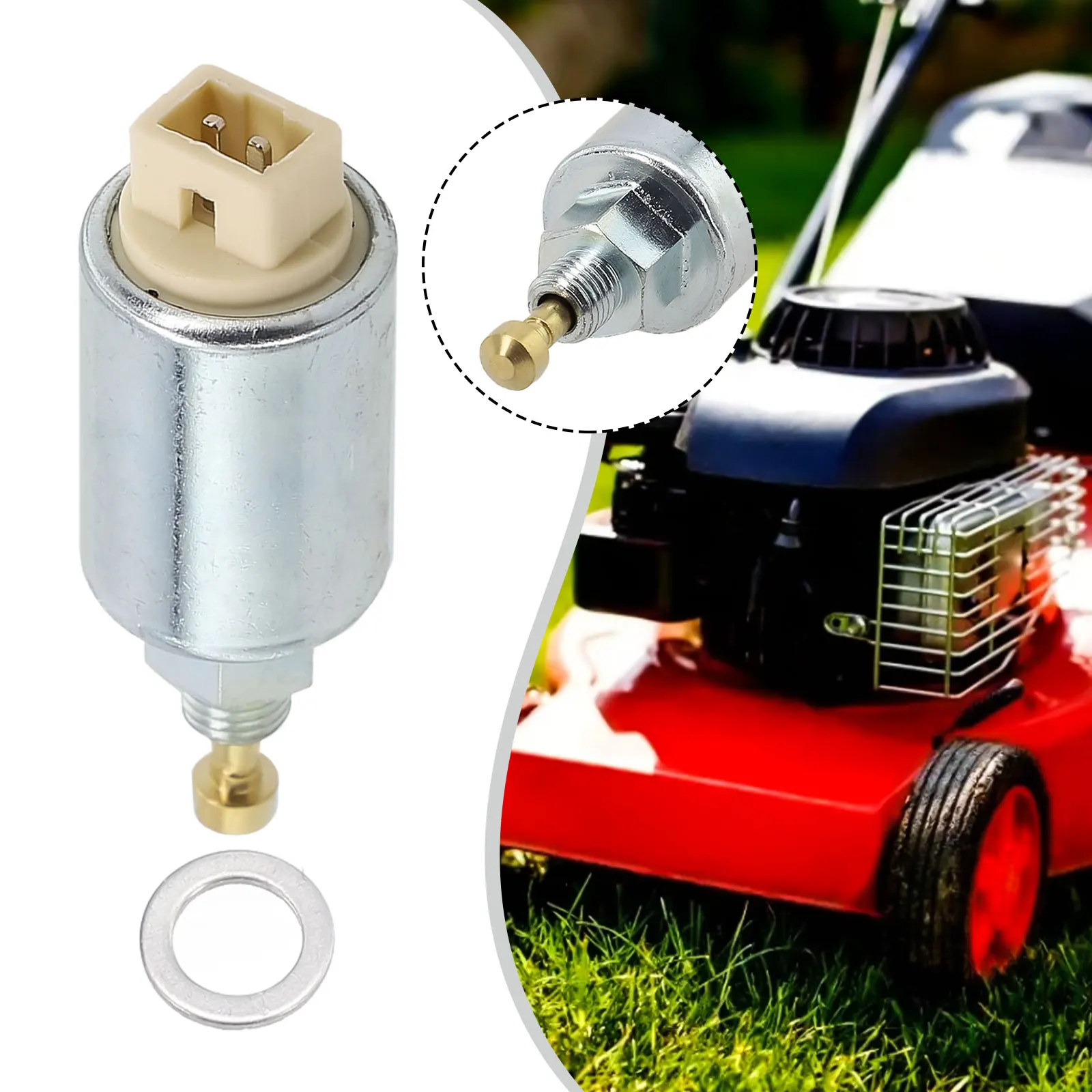 Replacement Fuel Solenoid Valve Designed for Specific Engine Models Including 31C707 and Others Aluminum Construction