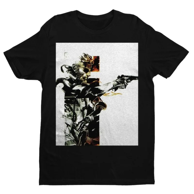 

00012587#A-Big Boss with Gun MGS Premium Unisex T-shirt | OG Design | Gifts for Him, Her, Final Fantasy Fans and Collectors