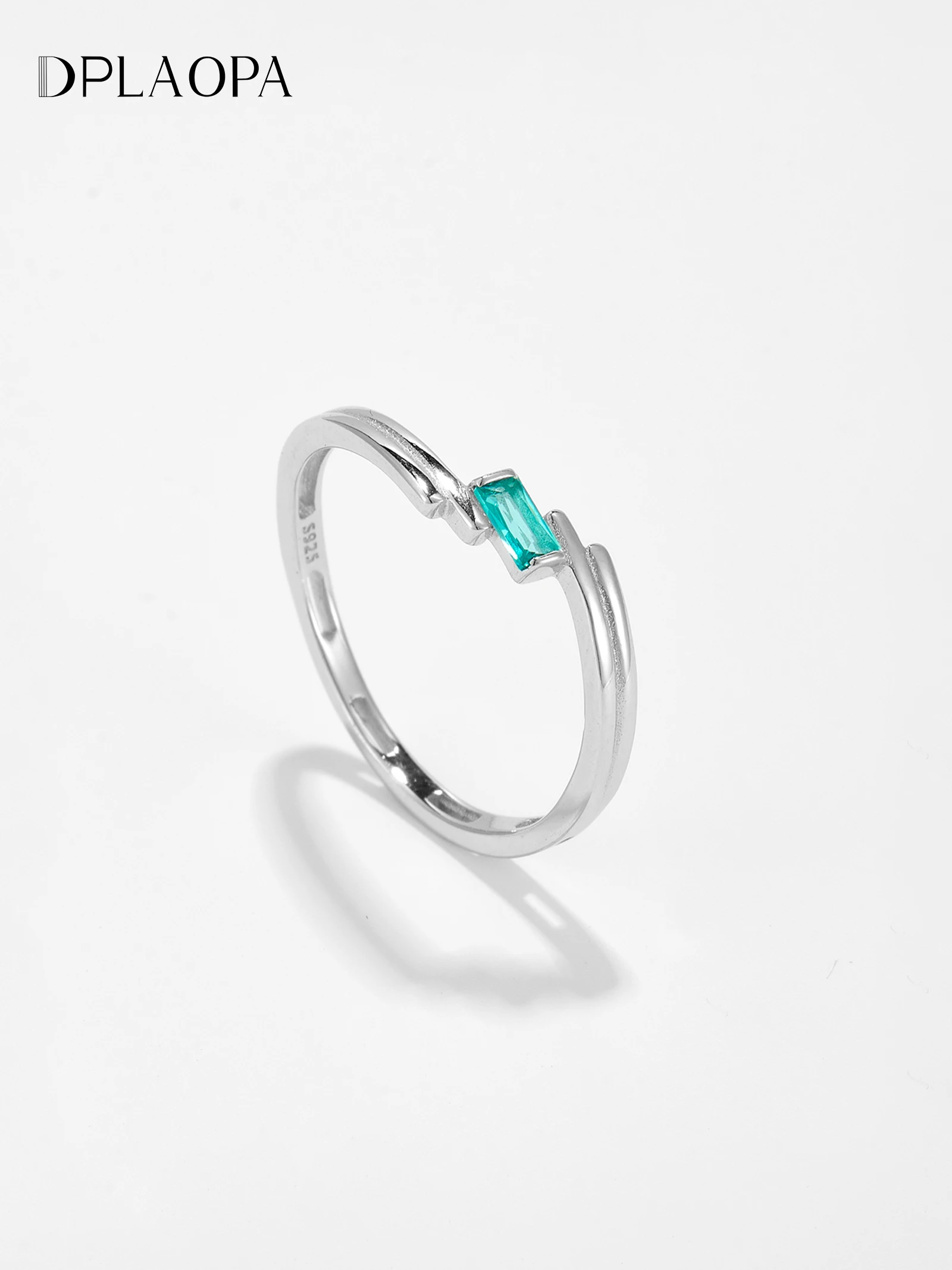 Ug LAOPA-Bague irrégulière en argent regardé 925 pour femme, bague cyan, bijoux fins de luxe, cadeaux de mariage, bijoux de fête des travailleurs, nouveau, 2024