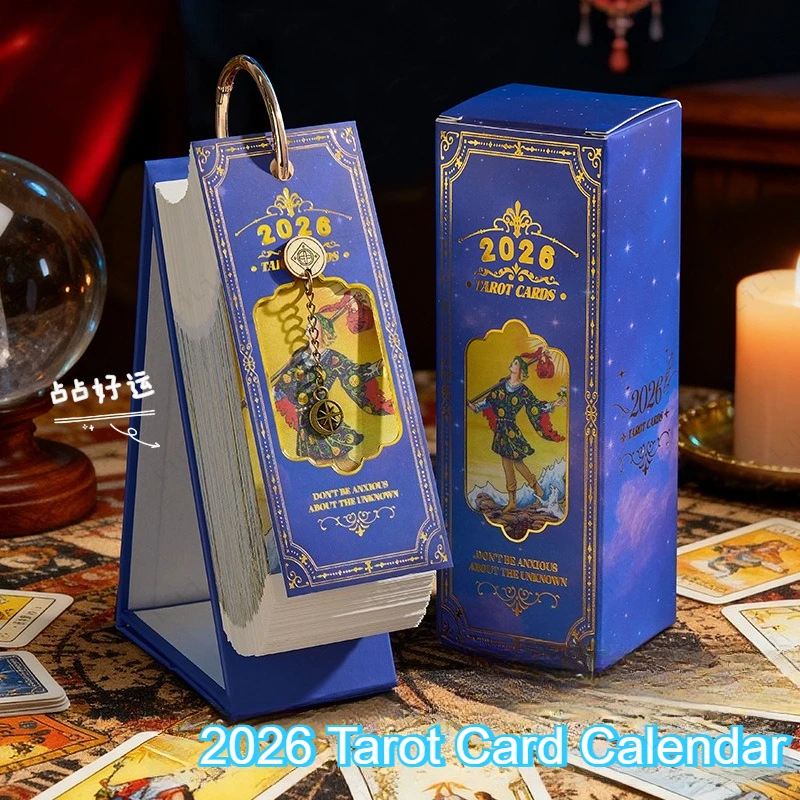 

2026 Tarot Card Creative Calendar Niche Gift Birthday Holiday Gift Office Desktop Ornament Desk Calendar Is Different Every Day