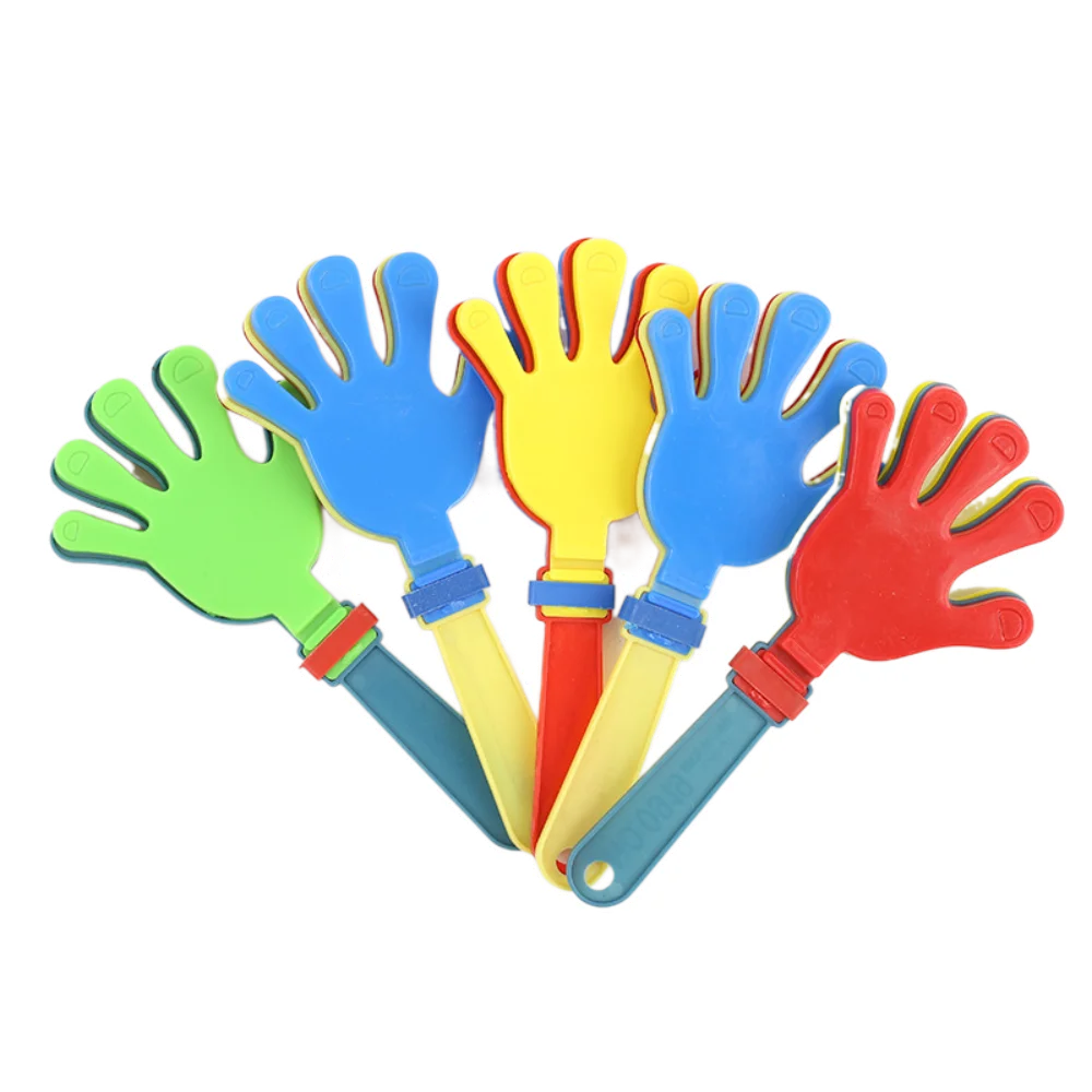 10PCS Evening Props Random Color Hand Clappers Cheer Up Plastic Match Applause Maker Happy Clapping Noise Maker Party