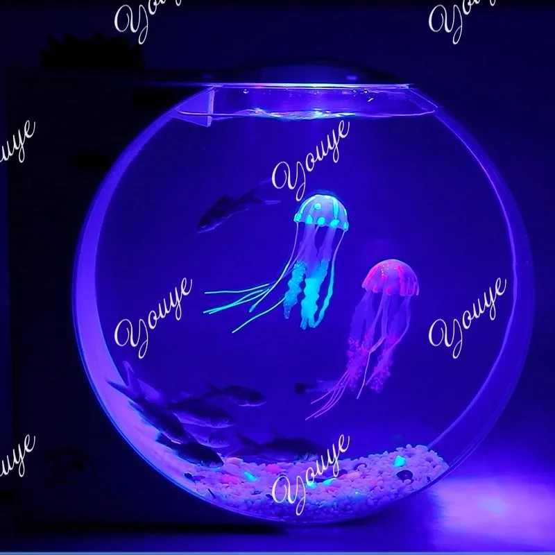 

New Electronic Jellyfish Aquarium 10 Liters Large Space Ultra HD Desktop Eco Fish Tank with LED Lighting Quiet Mini Aquarium