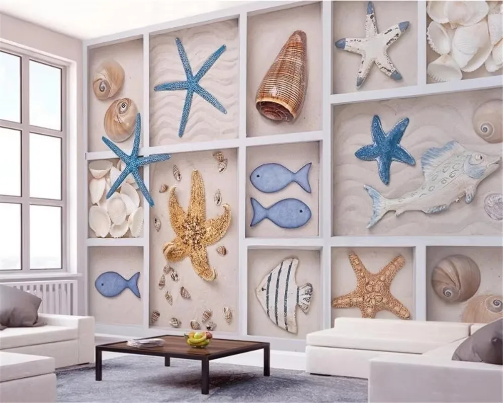 Customized Wallpaper Relief Lotus Fish Retro Fresh TV Background Wall Living Room Bedroom Mural wallpaper for walls 3 d photo