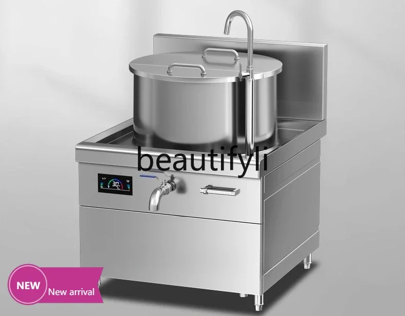 

X Commercial Induction Cooker Kitchen Equipment Beef Mutton Soup Pot High Power Soup Boiler Large CapacityX