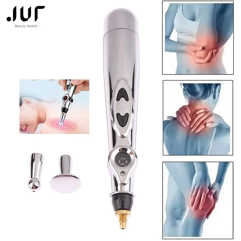 

Electric Acupuncture Point Massage Pen Pain Relief Laser Therapy Electronic Meridian Energy Pen Face Body Back Neck Leg Massager