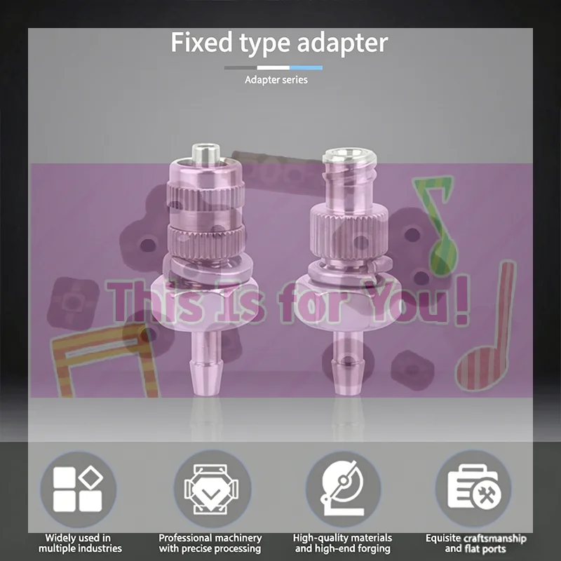 【MA】Tracheal Connector Luer Lock Adapter Fitting Dispenser Connector Nickel Plated Brass Threading Plate Fixed Adapter Needle