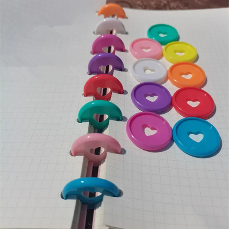 100PCS28MM plastic binding ring, mushroom hole loose-leaf binding button, DIY book binding ring CD buckle