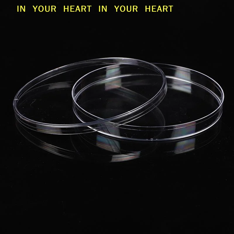 【X】Round Transparent Plastic Petri Dishes 10Pcs 35/60/75/90mm Cell Culture Dishes for Student Biology Class Experiments