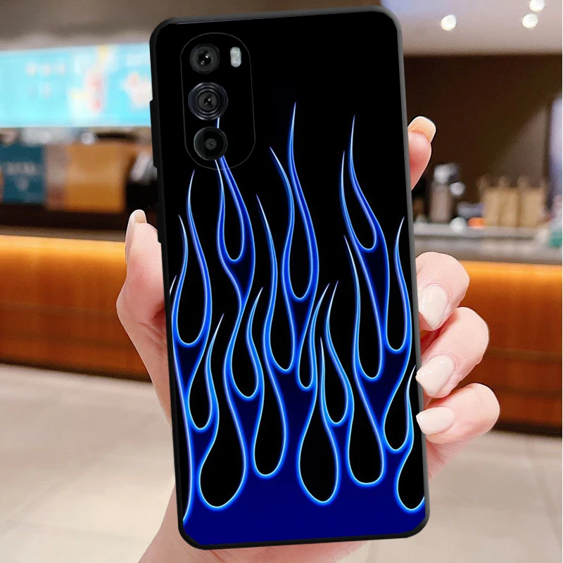 

Phone Case For Motorola Edge 50 40 Pro 60 50 40 30 Ultra Neo Fusion Moto G85 G72 G53 G54 G84 G13 G32 Fire Flame