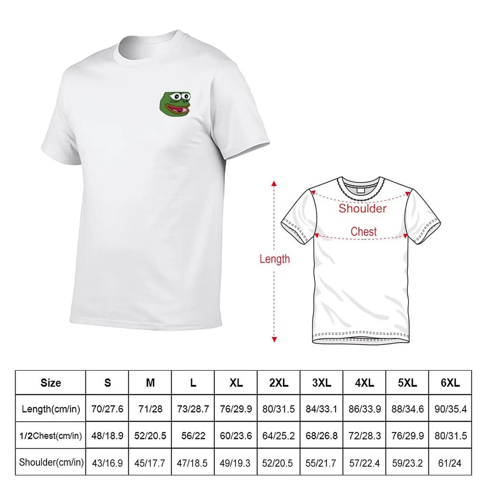 FeelsGoodMan Emote T-Shirt oversizeds sports fans sweat shirts plain black t shirts men