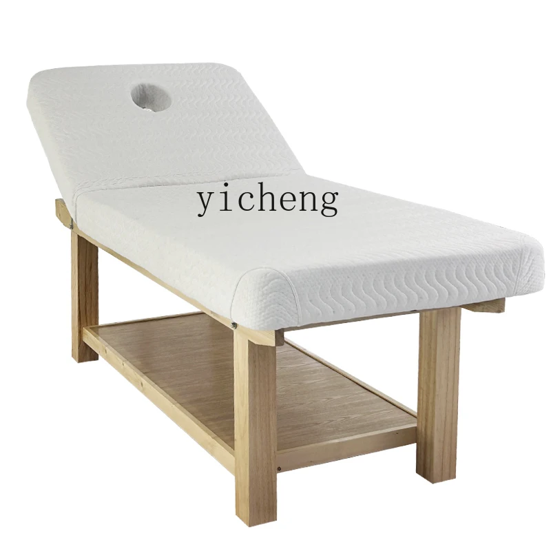 

XL Bold Solid Wood Facial Bed Latex Cotton Massage Couch Massage Home Physiotherapy Body Shaping