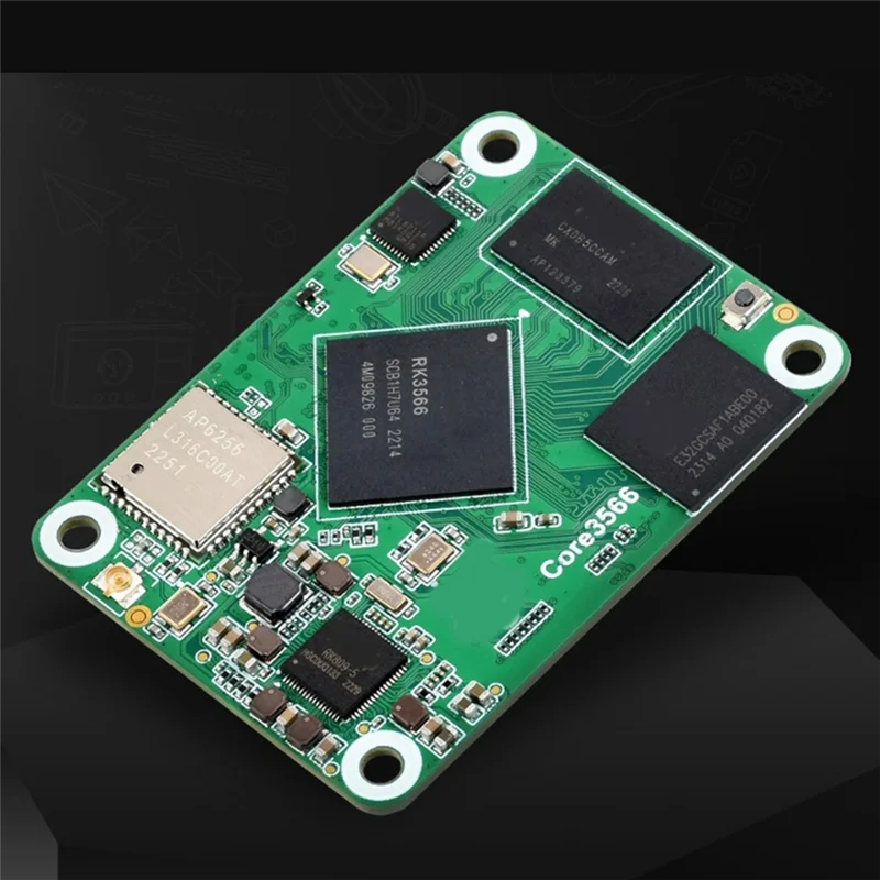 Комплект модулей Core3566 с четырехъядерным процессором Rockchip RK3566 Высокопроизводительная вычислительная обработка для Raspberry Pi CM4 US PLUG-Y47A