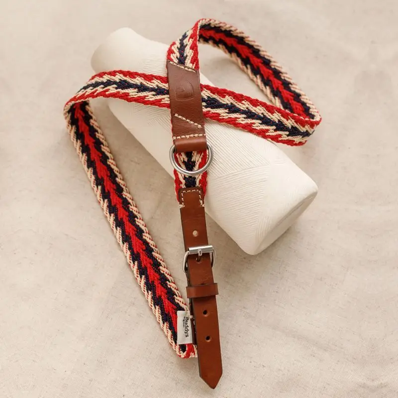 

Handmade cowhide woven pet dog, dog chest saddle, leash vest, chest strap