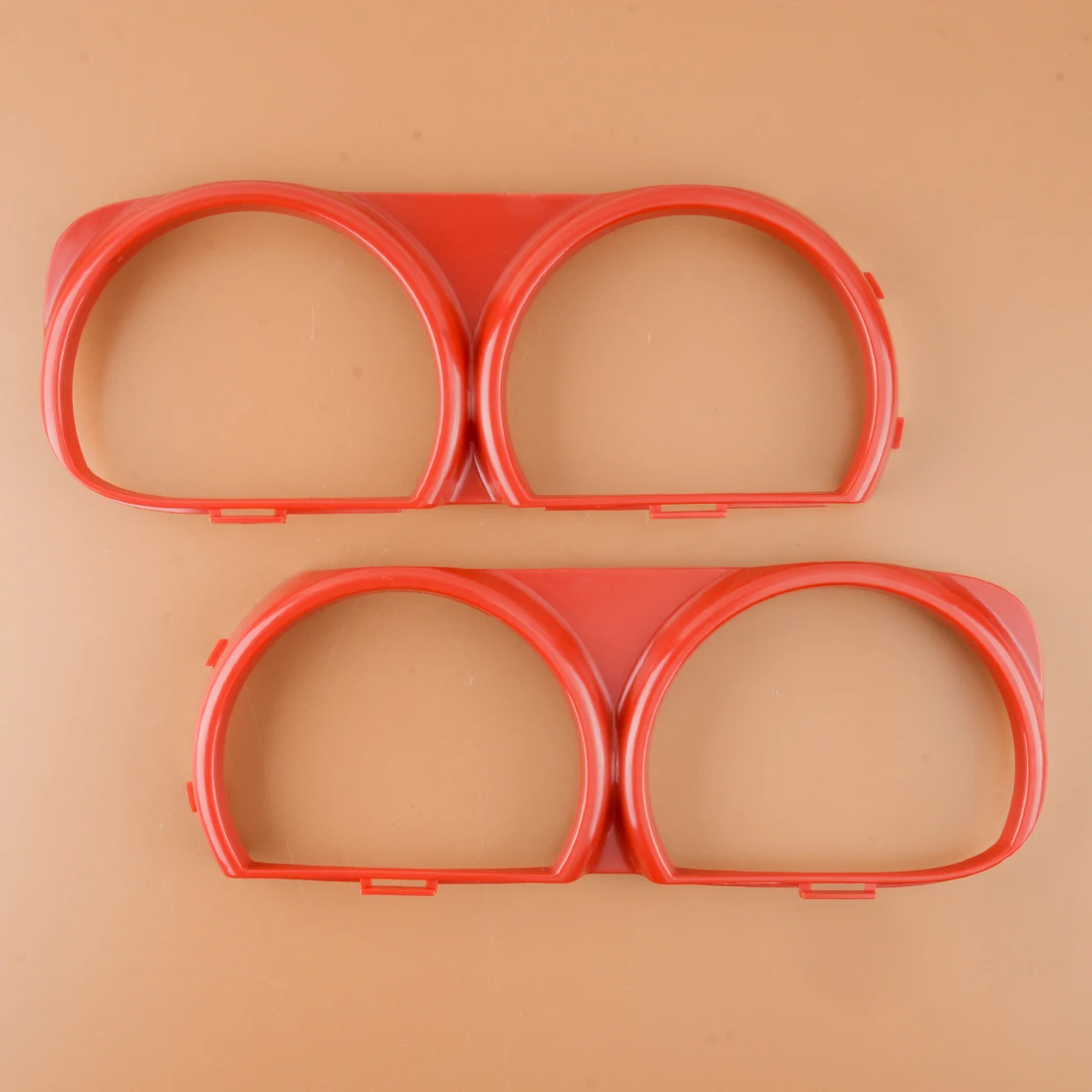 

68259053AB 1 Pair Car Red Front Right&Left Grille Headlight Lamp Bezel Frame Trim fit for Dodge Challenger 2015-2021 68259052AB