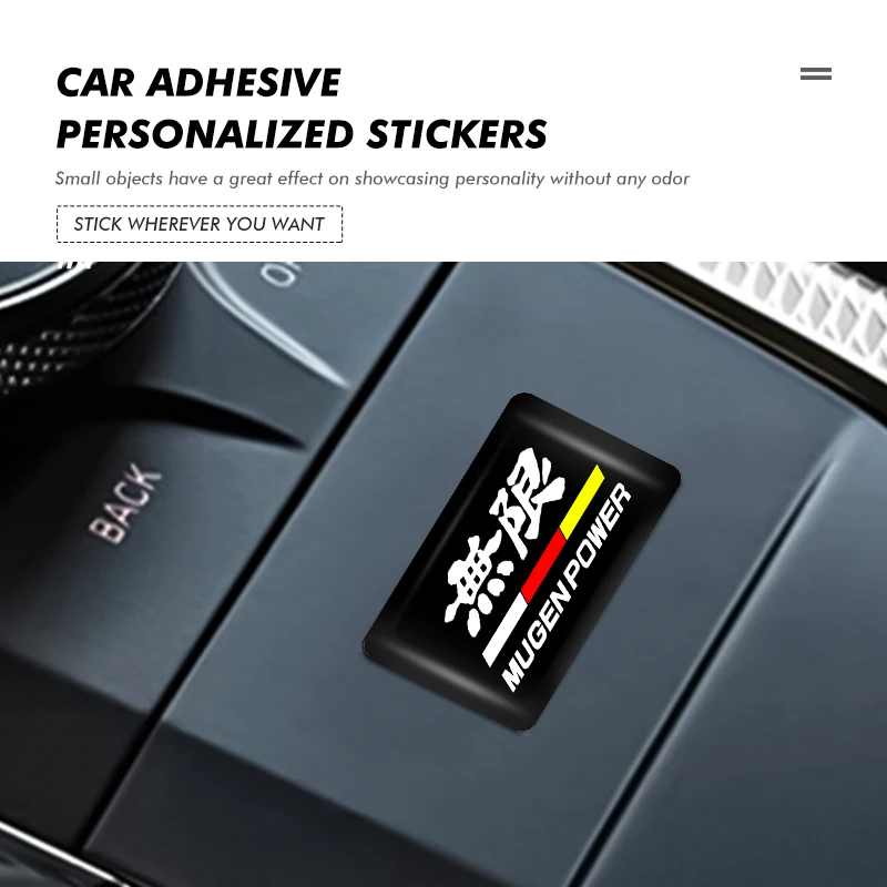 Car Logo Decorative Stickers Door Modified Sticker Accessories For Honda Mugen Power Accord Civic vezel Crv City Jazz Hrv