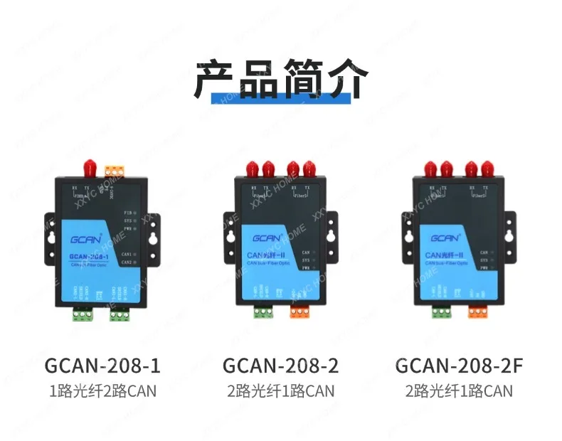 Ring Network Optical Fiber to CAN Industrial Grade Adapted Fire Main Unit Bidirectional Converter Module