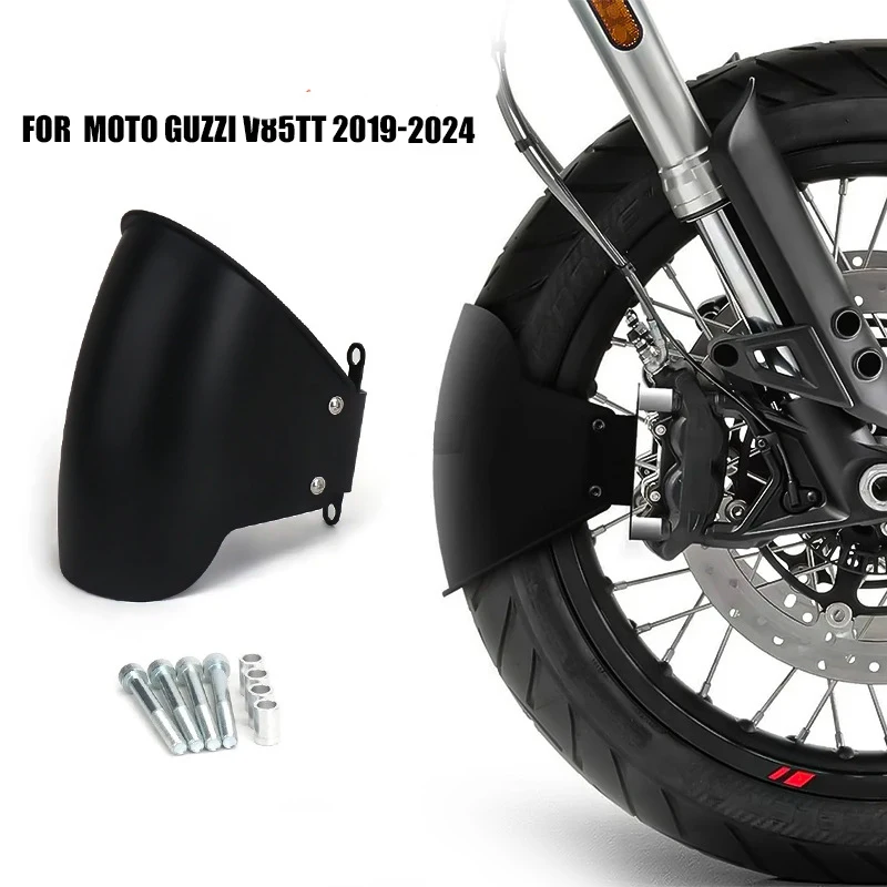 

Переднее крыло мотоцикла, черный брызговик, пластиковый чехол для Moto Guzzi V85TT 2019-2024