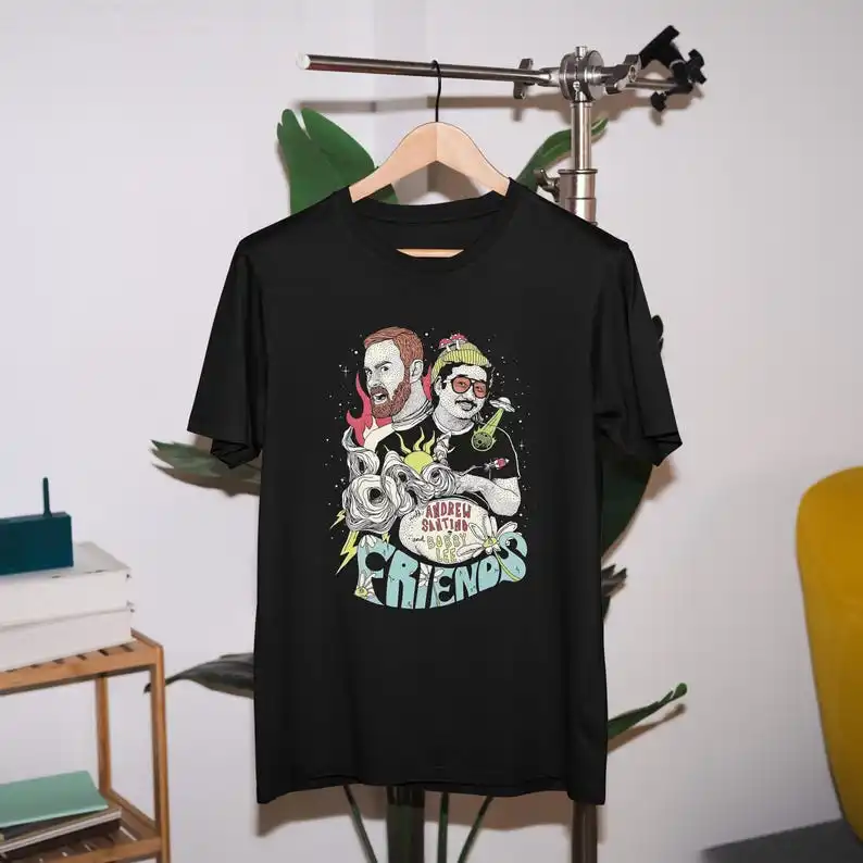 تي شيرت Bad Friends، Bad Friends Podcast، Andrew Santino & Bobby Lee، Podcast T Shirt، I'm Bobby Mom