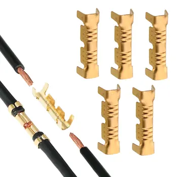 453 U-Vormige Terminal Tabblad Koude Inzetstukken Connectoren Kleine Tanden Fascia 0.3-1.5mm2 Met Warmte Krimpbare Buis Auto-Accessoires