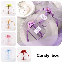 5pcs New Purple Candy Box Romantic Candy Box Wedding Full Moon European Accompanying Gift
