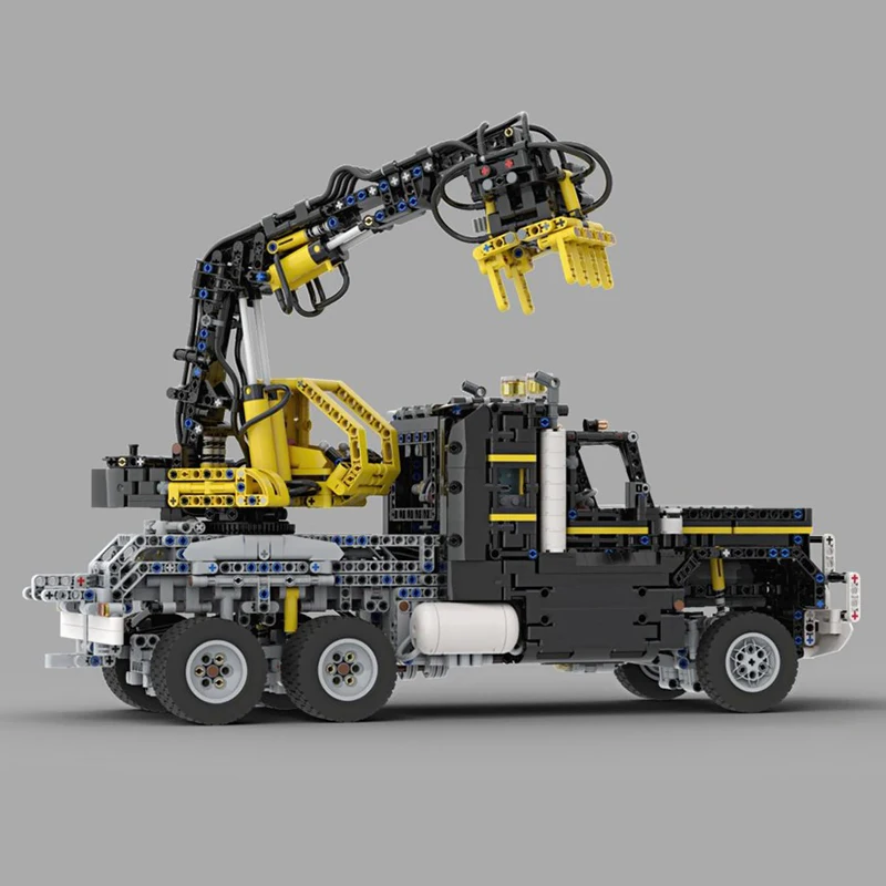 Modelo de carro de cidade moc, tijolos de construção, equipamento de perfuração de garra aerodinâmica, tecnologia modular, presentes de feriado para crianças, brinquedos de montagem