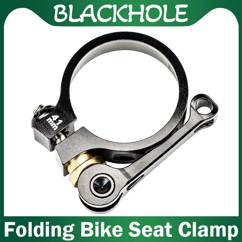 Folding Bike 41mm Seat Clamp Quick Release Extended Handle Carbon Folding Bicycle Aluminum Alloy Seat Clamp Foding Bike Parts