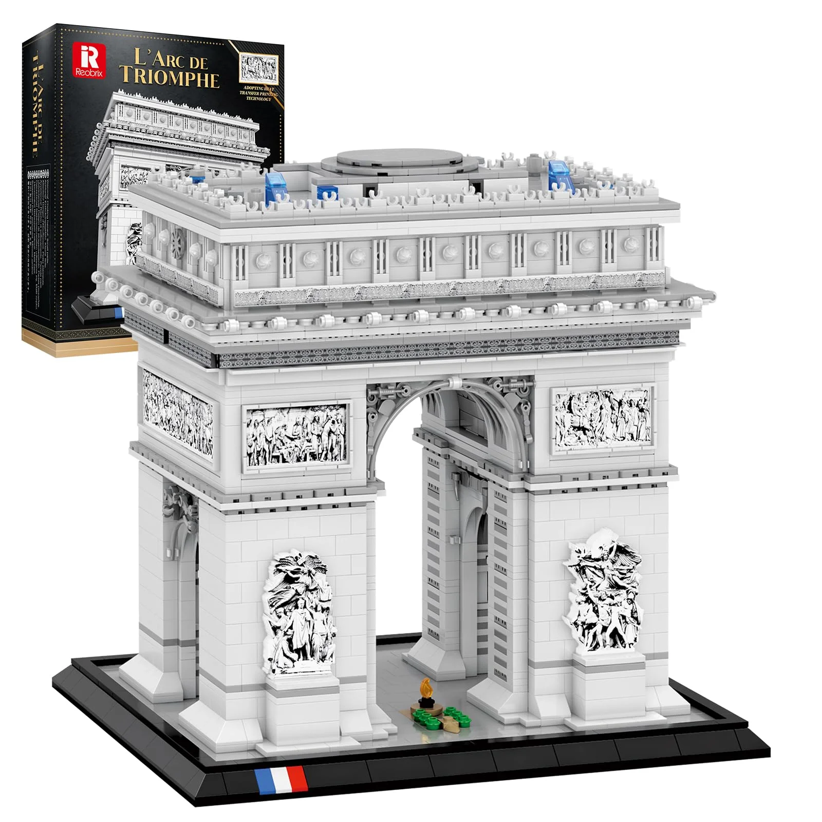 

3718 шт. модель Arc de Triomphe, строительные блоки, Парижская достопримечательность, строительные кирпичи, украшение для рабочего стола, игрушки «сделай сам» для детей, праздничные подарки