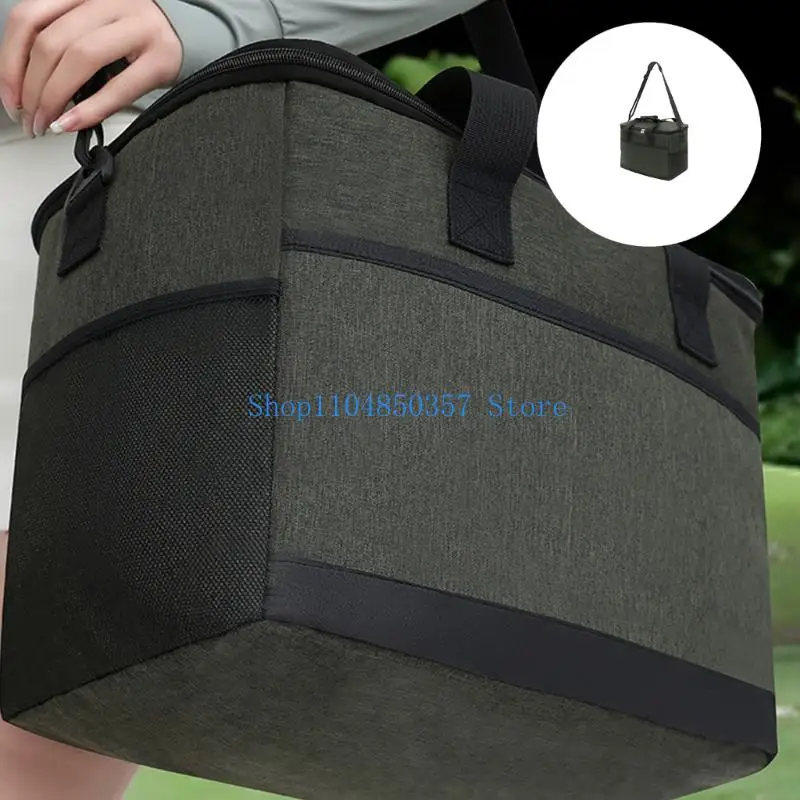 

652F Insulated Coolers Camp Picnics Basket Leakproof Folding Thermal Coolers Handbag