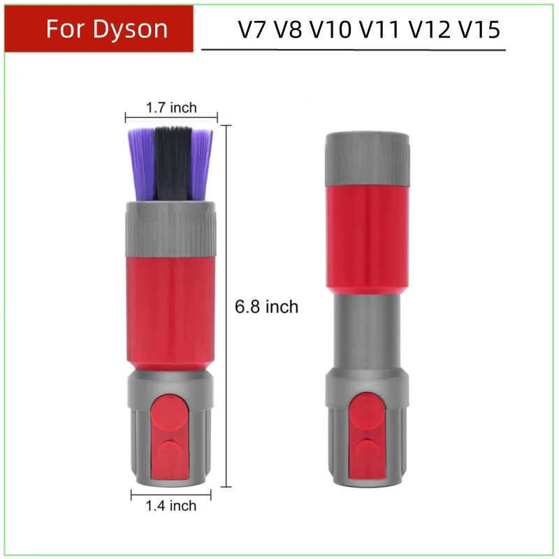 

For Dyson V7 V8 V10 V11 V12 V15 Vacuum Cleaner Traceless Dust Removal Soft Brush Universal Suction Head Replacement Accessories