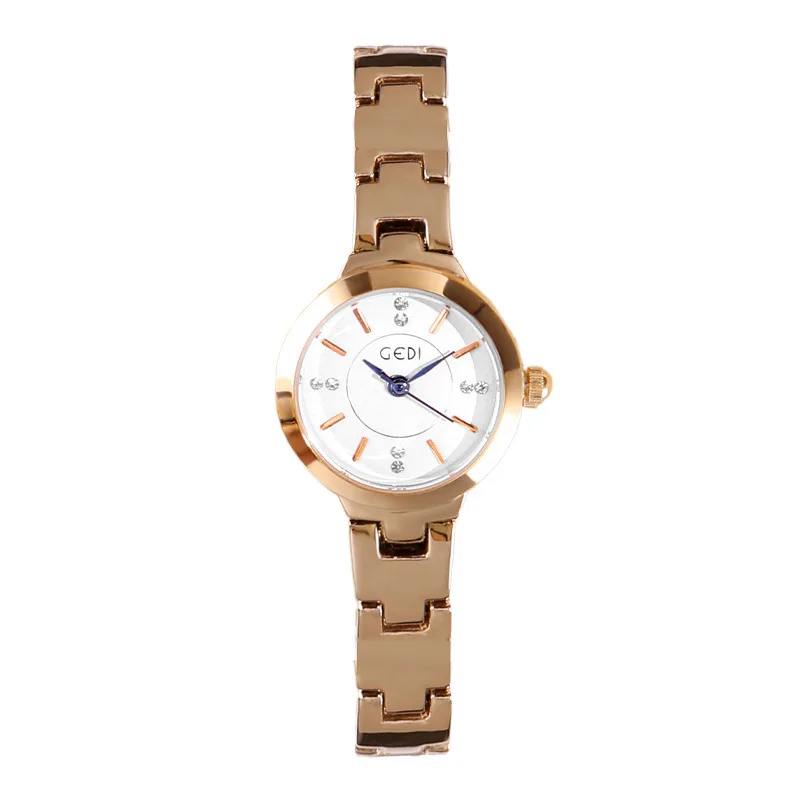 versatile small fresh student quartz watch fashion trend light luxury simple waterproof women's steel belt watch birthday gift