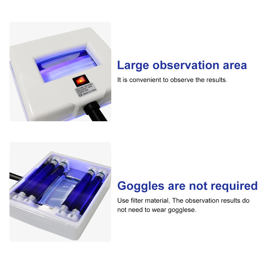 UV Analyzer Wood Lamp Facial Skin Testing Examination Magnifying Appraisal Greyness Tinea Machine Beauty SPA Salon Equipment