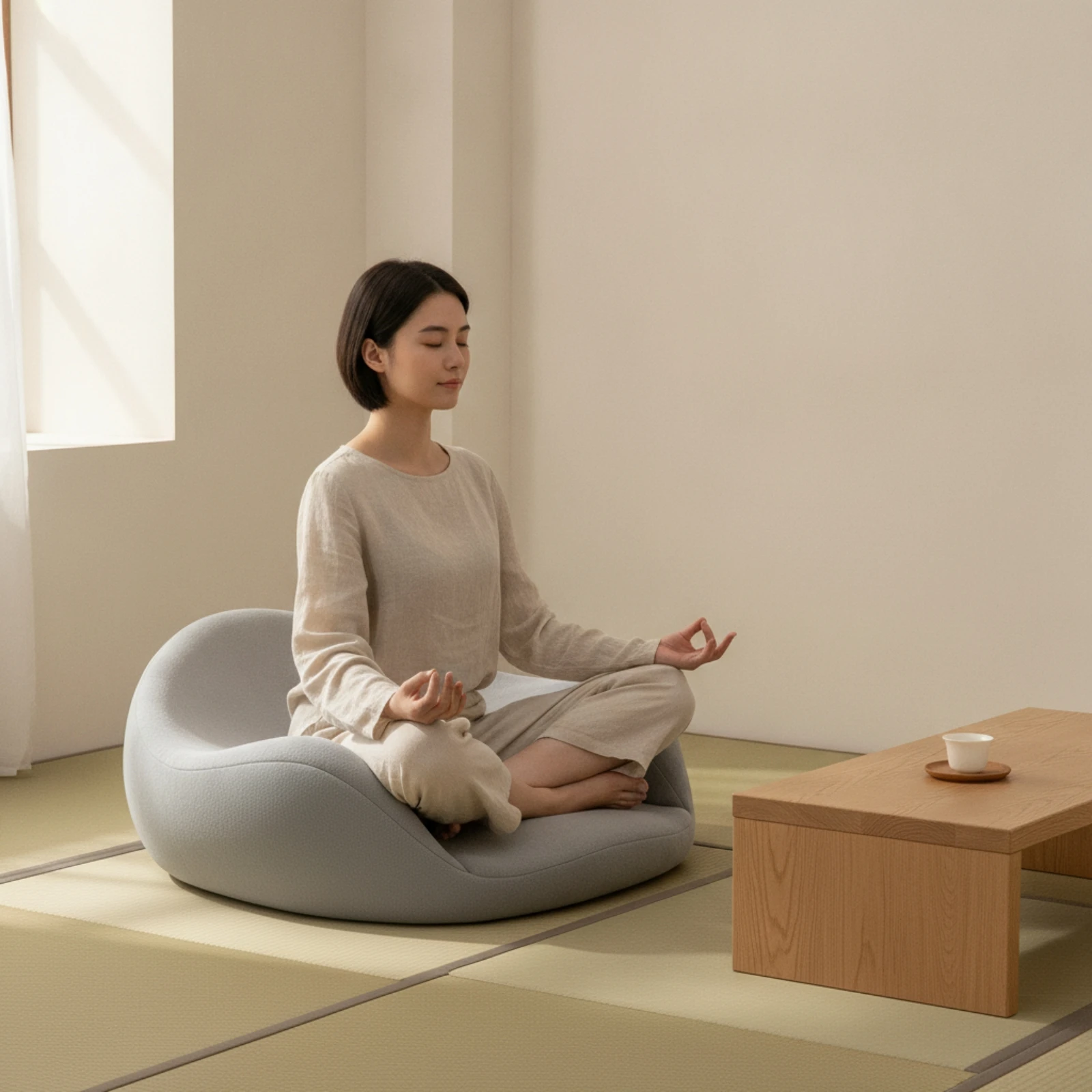 背もたれ付きクッション 人間工学に基づいた瞑想クッション 瞑 - Meditation Cushion Zafu のレビューと価格