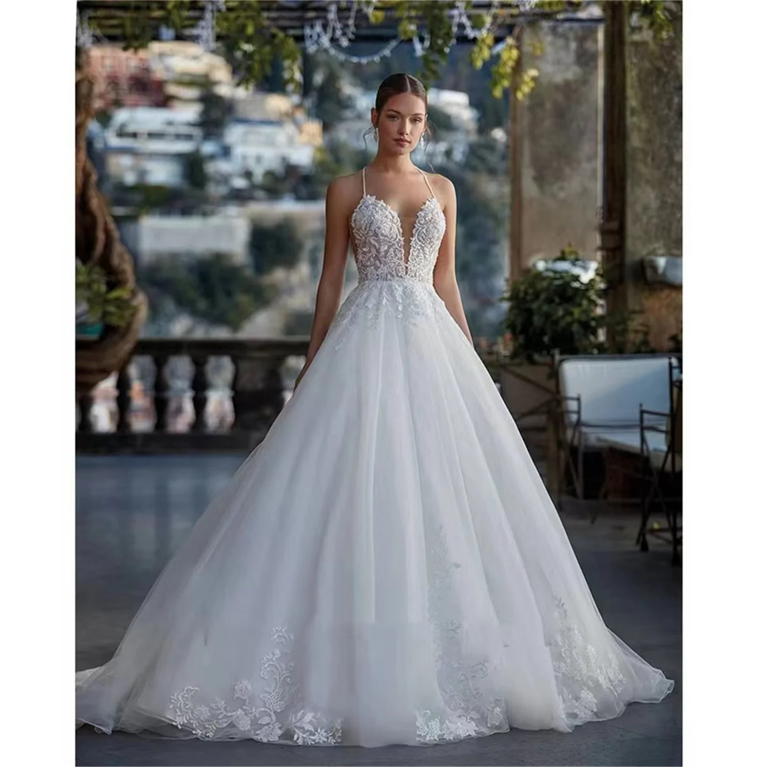 V-neck Brides Wedding Dresses 2024 Luxury Wedding Dress Temperament Slimming Bepeithy Official Store Women's Elegant Dresses