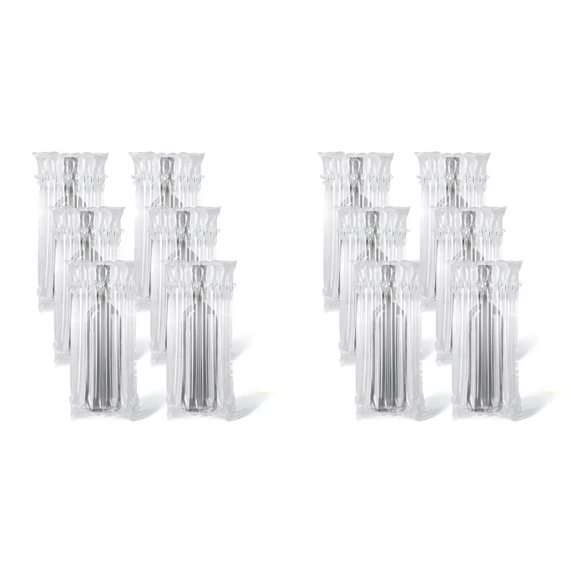 

TEXU 100-Pack Inflatable Wine Bottle Protector Bags, Reusable Air Column Cushion Sleeves For Safe Bottle Transportation
