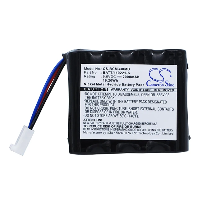 Cameron Sino 2000mAh Battery For BCI 3303 Hand Held Pulse Capnocheck CO2 Monitor 20600A1 8200 8200(9714)