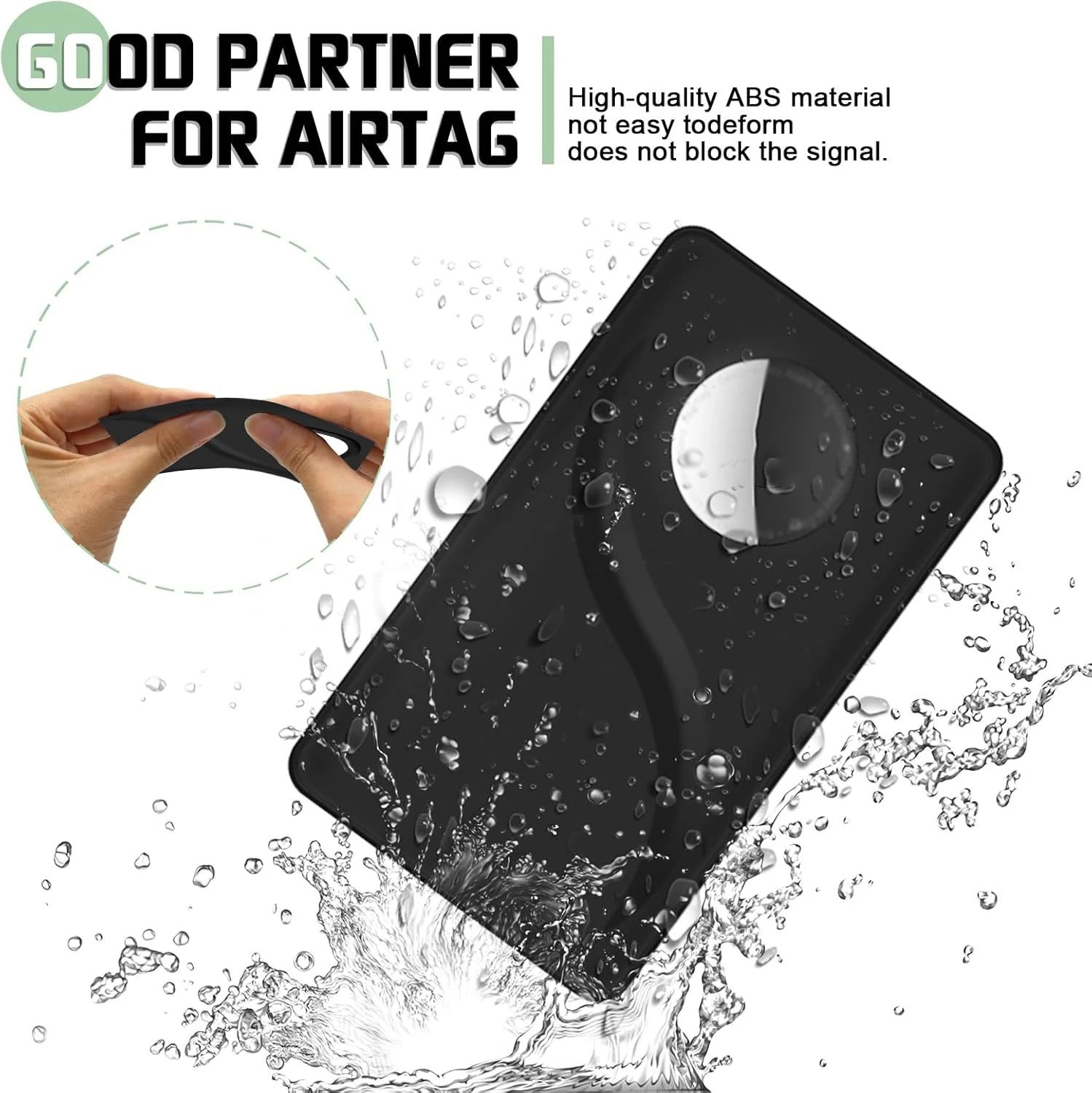 애플 에어태그 실리콘 보호 케이스 위치 추적기 분실 방지 장치 신용카드 홀더 에어태그 지갑 클립 포켓용