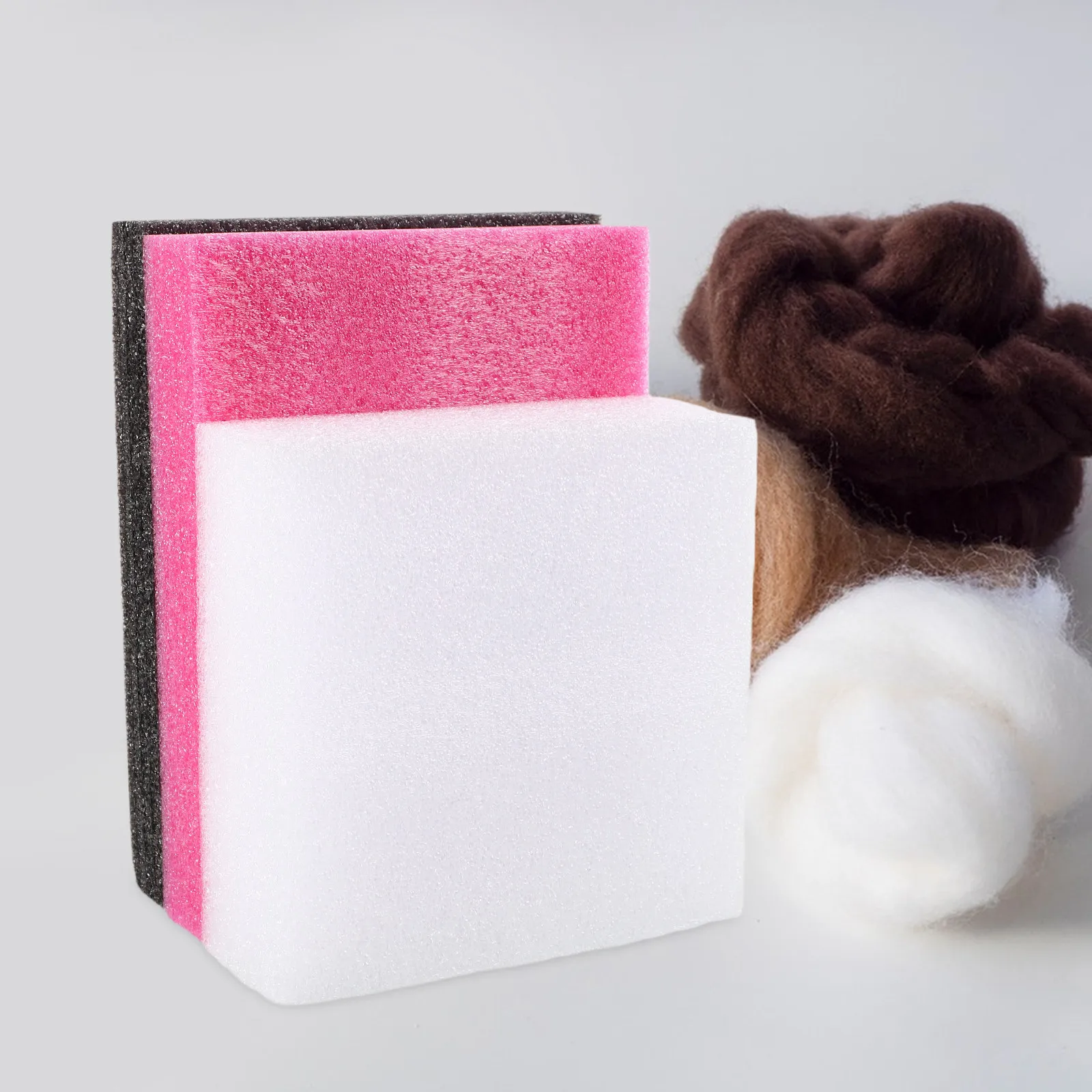 

3Pcs Needle Felting Foam Support Pads Lightweight Nonslip Craft Mat Wool Felting Base DIY Needlework Supplies Craft Mat