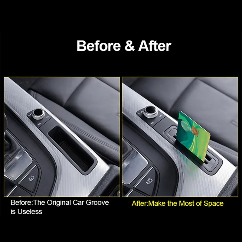 صندوق تروس وحدة التحكم الداخلية لأودي ، غلاف إدراج البطاقة الداخلية ، صندوق تخزين ، LHD ، إكسسوارات السيارة ، A4 ، A5 ، B9 ،-ating