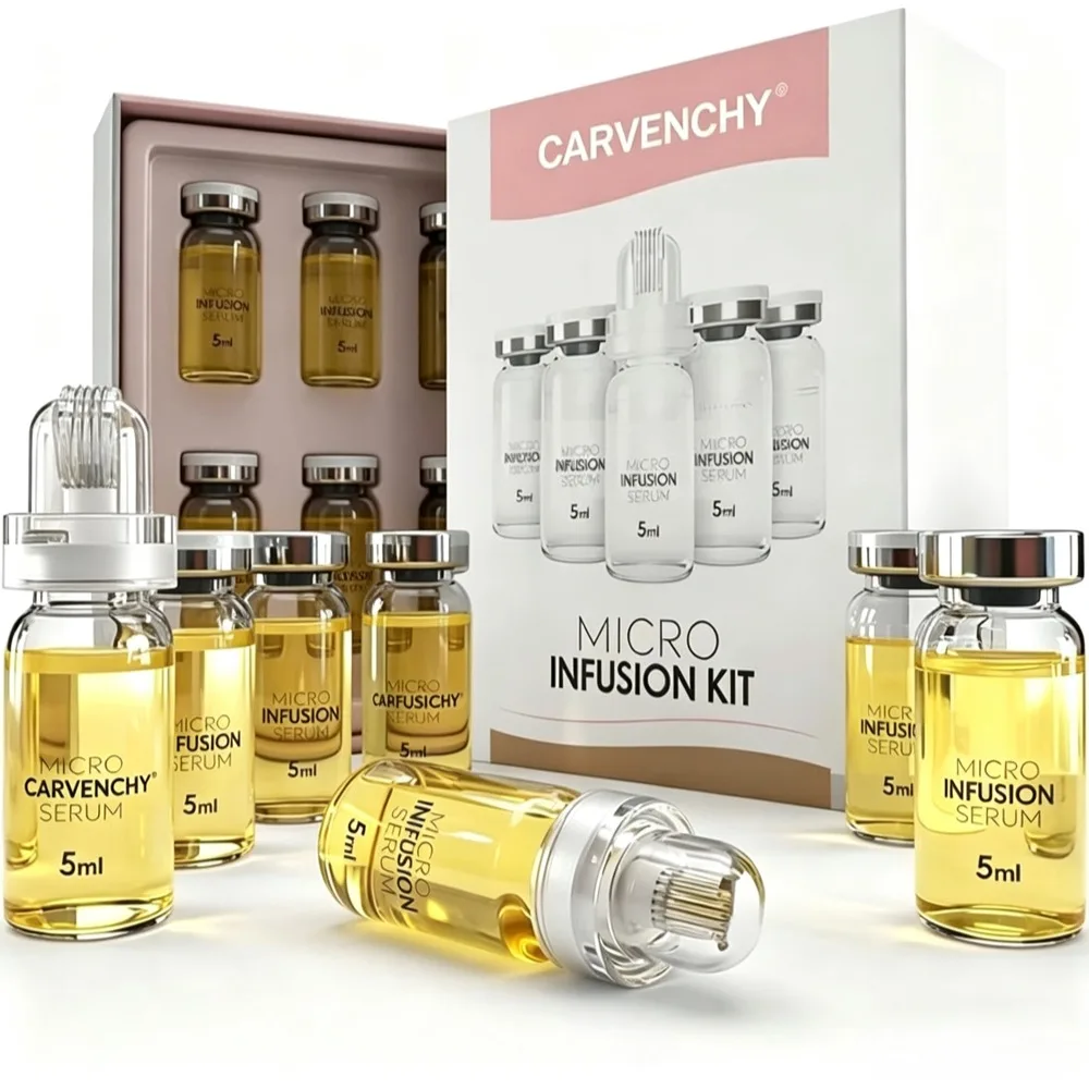 Multi-Peptide Carvenchy Microinfusion Kit Collagen Firming Serum For Face Microneedling Stamp Hyaluronic Acid Radiant Skin Serum image 2