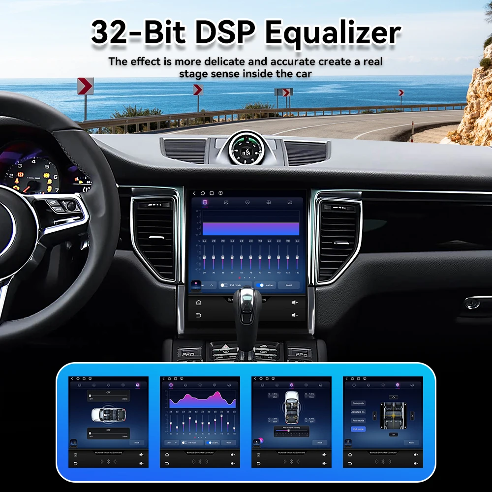 For Porsche Macan 2014‑2017 Vertical Tesla Screen 11.3 Inch Car Stereo Head Unit 8Core Android15 Wireless CarPlay Android Auto