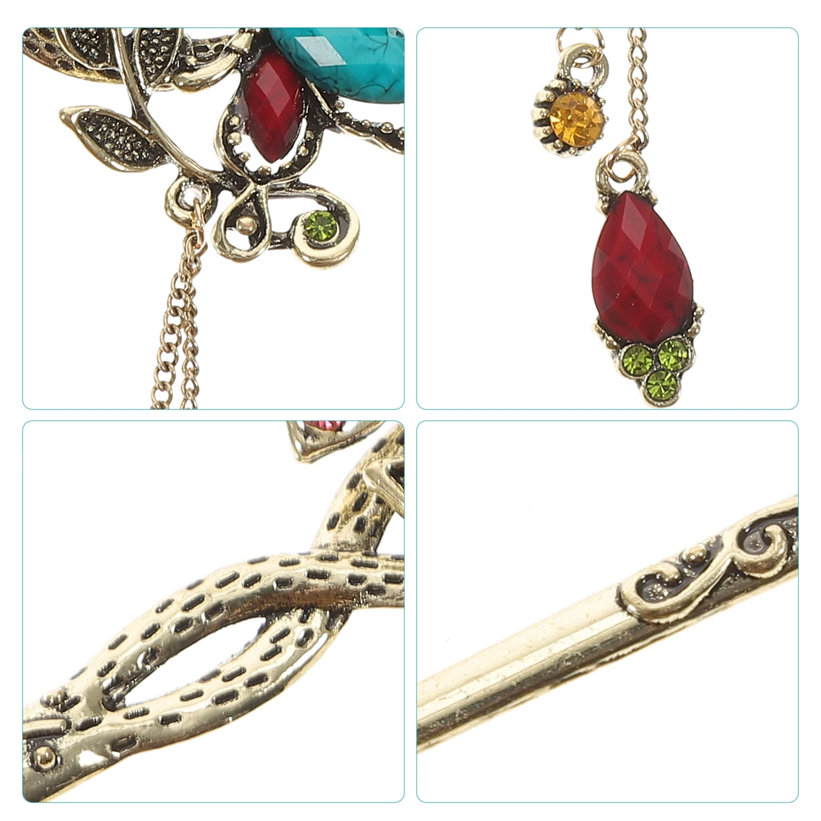 

Butterfly Hairpin Colorful Women Accessories Chopsticks Vintage Tassel Pins Retro Decorative Hairstyle DIY Party Wear Durable